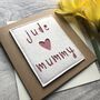 Personalised Mummy And Child's Name Birthday Card, thumbnail 2 of 2