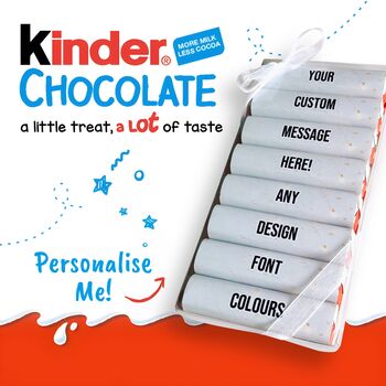 Personalised Birthday Kinder Chocolate Giftbox, 10 of 11