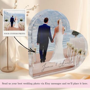 Personalised Couple Heart Acrylic Plaque, 4 of 5