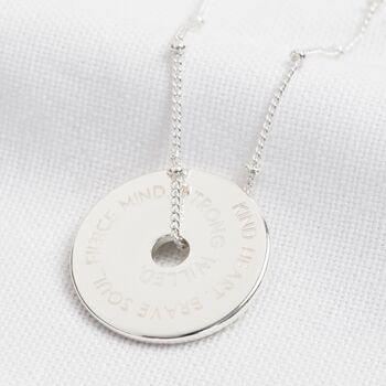 Engraved Message Of Affirmation Ring Necklace, 5 of 12