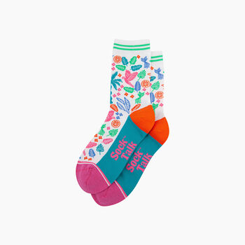 Tropical Rainforest Parrot Bamboo Socks In Multi, 3 of 4
