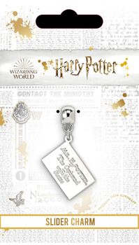 Harry Potter Hogwarts Acceptance Letter Slider Charm Silver, 3 of 3
