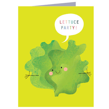 Mini Lettuce Greetings Card, 2 of 4