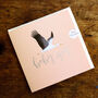 Pink Stork Baby Girl Greetings Card, thumbnail 1 of 5