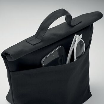 Recycled Cotton Rolltop Cooler Bag, 6 of 12