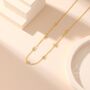 Sterling Silver Cz Trio Necklace, thumbnail 5 of 11