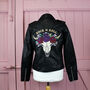 Texas Longhorn Rock N Roll Leather Jacket, thumbnail 1 of 6