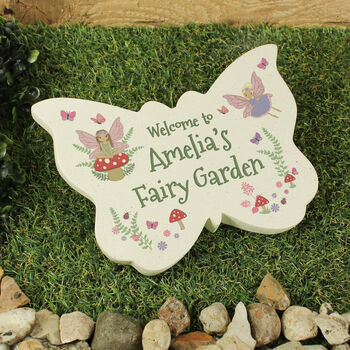 Personalised Fairy Garden Butterfly Plaque, 2 of 4