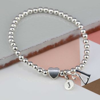 Personalised Milly Silver Heart Bracelet, 5 of 6