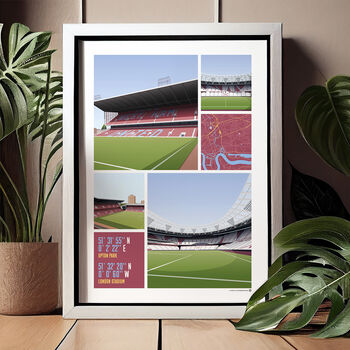 West Ham Views Of Upton Park And London Stadium Poster, 3 of 7
