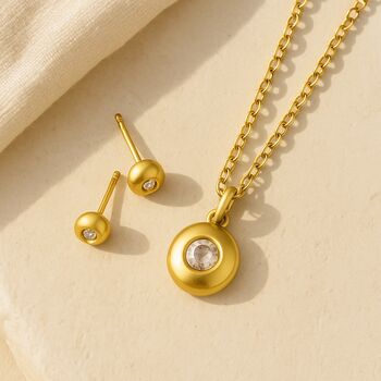 O Rba Golden Nugget Necklace With Flush Set Diamondr, 5 of 7