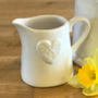 White Vase With Heart Detail, thumbnail 2 of 2