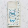 Set Of Six Embroidered Food Condiment Napkins, thumbnail 6 of 11