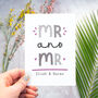 Personalised Mr And Mr Card, thumbnail 3 of 9