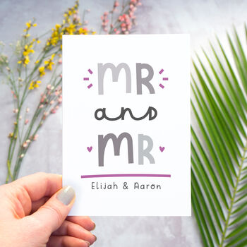 Personalised Mr And Mr Card, 3 of 9
