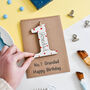 Personalised Grandad Birthday Card Wooden No. One, thumbnail 1 of 2
