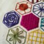 Hexagon Sampler Learn 20 Stitches Pdf Digital Product, thumbnail 5 of 6
