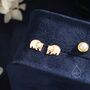 Sterling Silver Wombat Stud Earrings, thumbnail 3 of 11