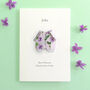 Personalised Birth Flower New Baby Origami Card, thumbnail 6 of 7