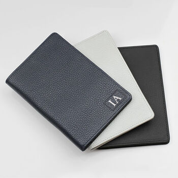 Luxury Leather Initialed Patch Travel Document Holder, 5 of 7