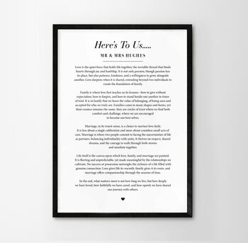Personalised Custom Made Poem Print, 5 of 8