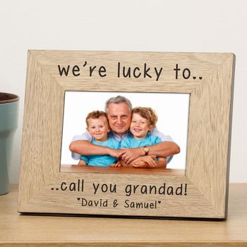 Personalised Photo Frame For Grandad, 2 of 2