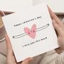 I Love You Heart Valentines Card Personalised, thumbnail 1 of 7
