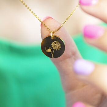 Personalised Birth Flower Necklace, 5 of 12