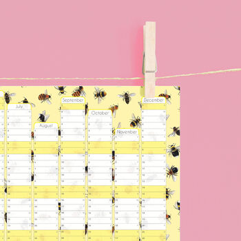 2024 Bees Wall Calendar And Year Planner, 4 of 5
