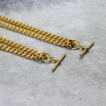 T Bar Chain Necklace, 2 of 3