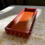 Orange Decorative Bobbin Style Tray With Pink Boarder, thumbnail 2 of 3