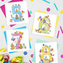 Age Three 'The Birthday Bunch' Animal Card, thumbnail 3 of 4