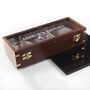 Personalised Luxury Three Piece Wooden Watch Box, thumbnail 2 of 4