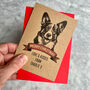 Personalised Corgi Dog Portrait Christmas Card, thumbnail 1 of 2