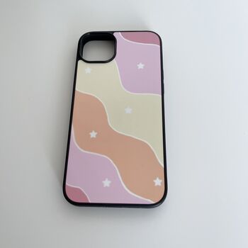 Pastel Waves And Stars Phone Case, 2 of 2