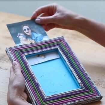 Recycled Newspaper Photo Frame, 11 of 12