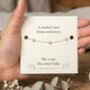 Loss Of Mum Gift With A Gold Plated Or Silver Plated Star Bracelet And Card, thumbnail 4 of 6