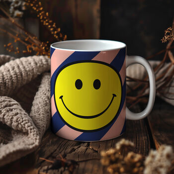 Helter Skelter Smiley Face Mugs Choice Of Six Colours, 8 of 12