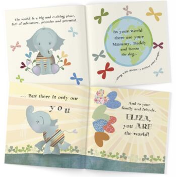 Welcome To The World Personalised New Baby Book, 4 of 5