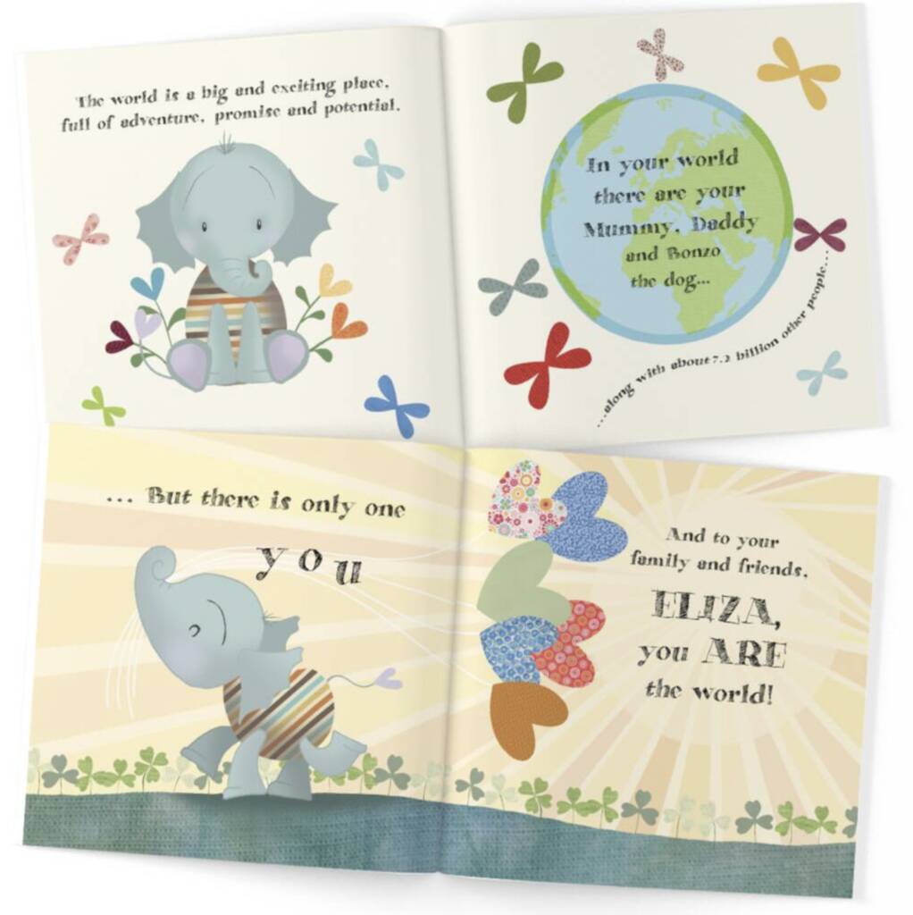 Welcome To The World Personalised New Baby Book By The Giftologist