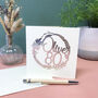 Personalised 80th Floral Birthday Papercut Card, thumbnail 9 of 9