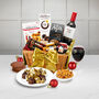 Festive Cheer Christmas Food Hamper With Red Wine, thumbnail 1 of 4