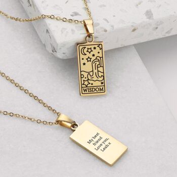 Personalised Tarot Card Necklace, 2 of 6