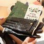 Men's Quilted Leather Gloves With Strap Detail, thumbnail 3 of 12