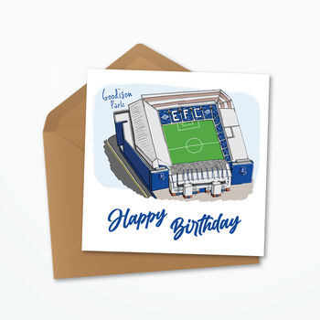 Everton Fc Personalised Birthday Card, 2 of 5