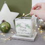 Merry Christmas Mistletoe Candle For Grandparents, thumbnail 1 of 8