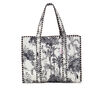 Serendipity Cotton Quilted Tote Bag Black/White Crane, thumbnail 5 of 5