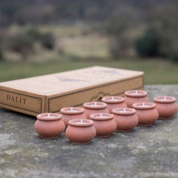 Handmade Terracotta Candles Box Of 10 | Rahul, 2 of 9