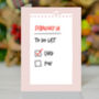 'My To Do List' Valentine's Day Card, thumbnail 1 of 1