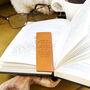 Personalised Meaningful Message Leather Bookmark, thumbnail 4 of 6